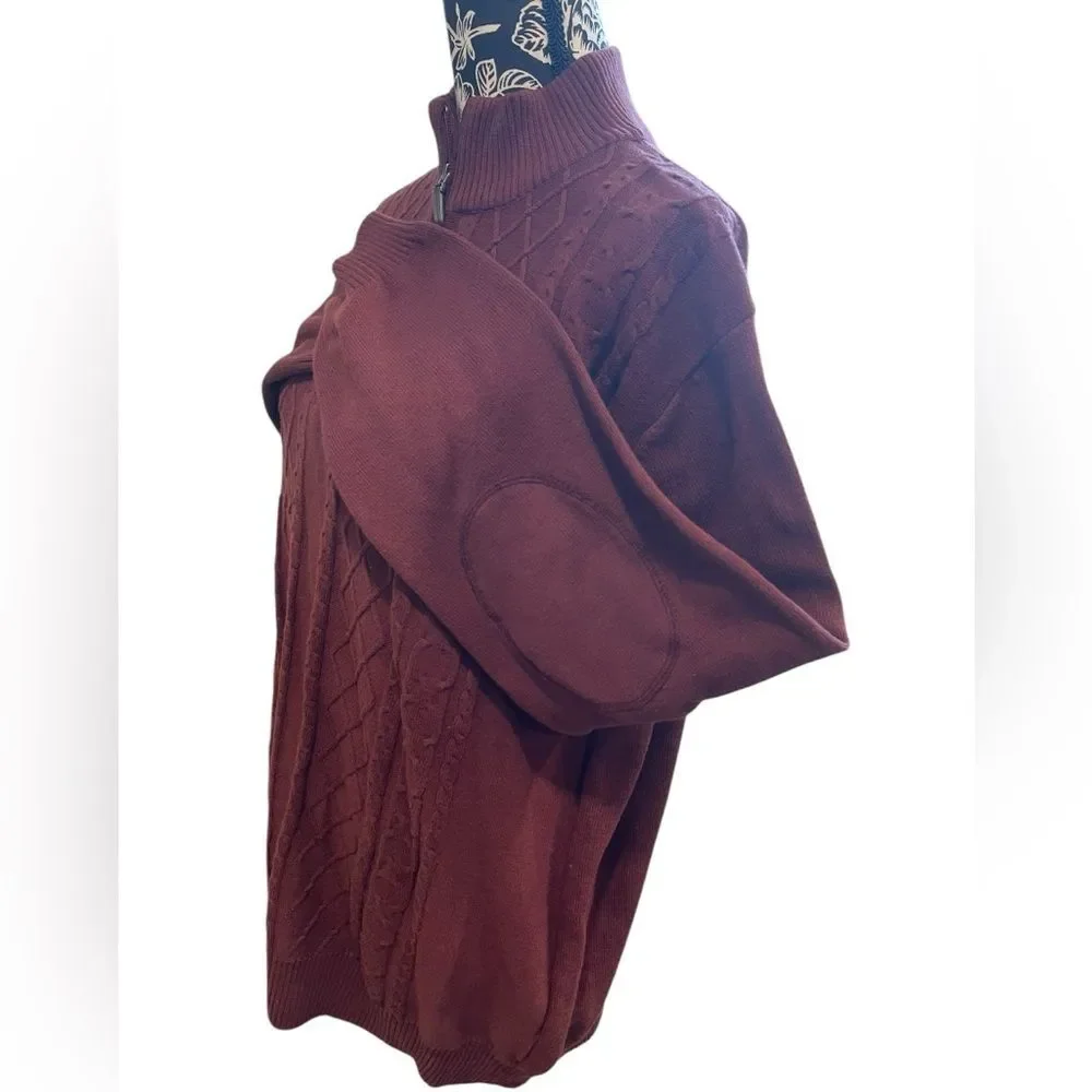 Alex Cannon 100% Cotton Maroon Sweater